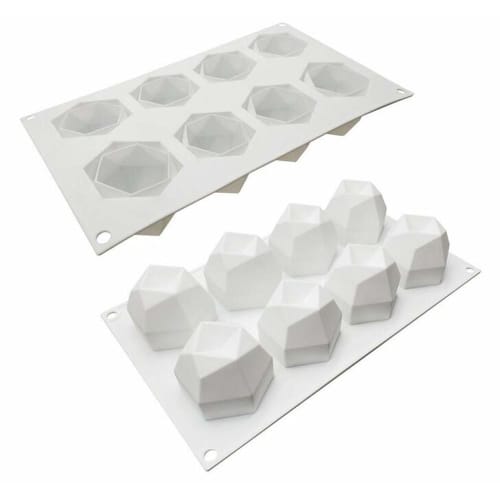 Silicone French Mousse Cake Mold, 3D Bakeware DIY Mold, 8-Cavity Multi-Purpose Magic Ball