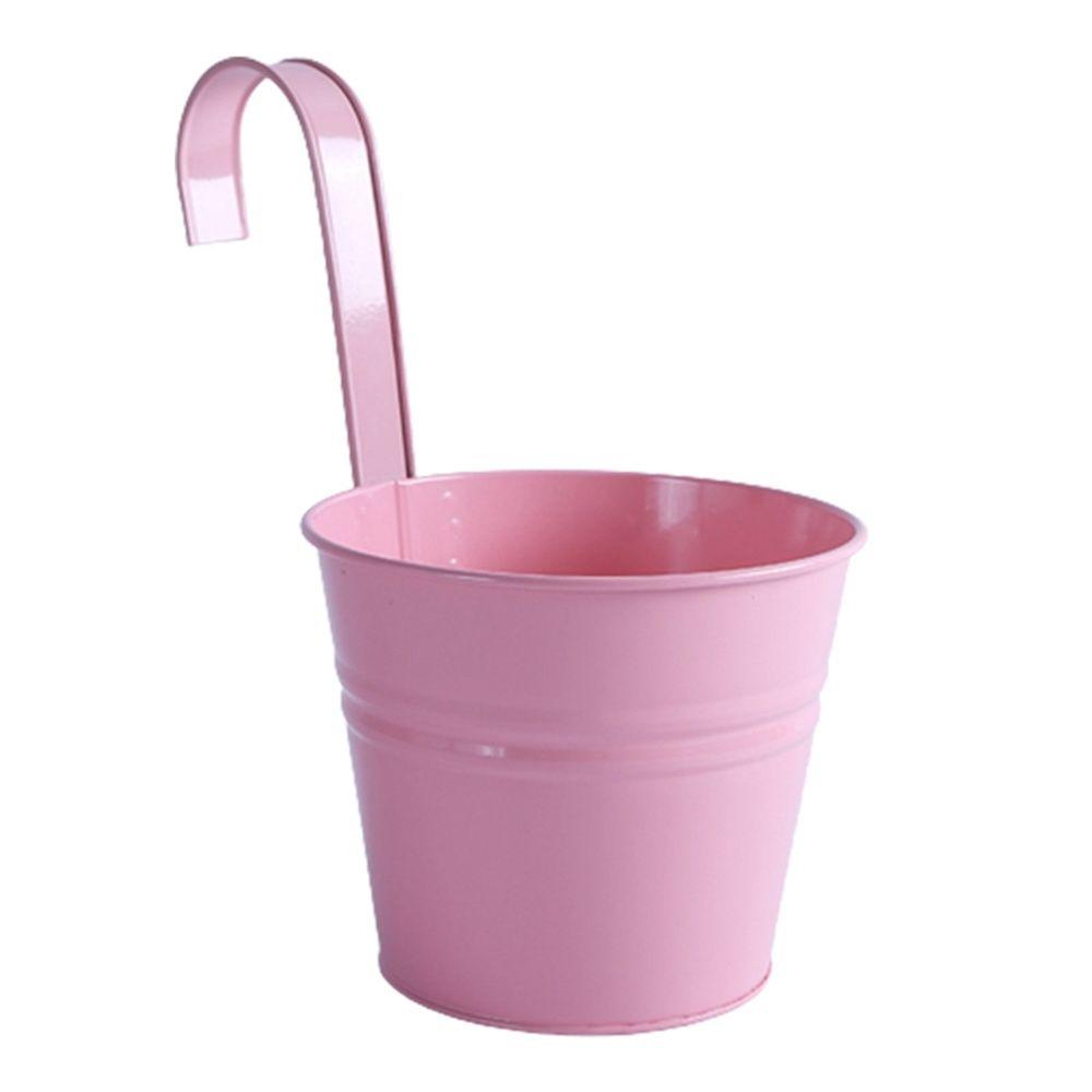 Metal Garden Supplies Iron Planter Balcony Decor Flower Holder Metal Bucket Succulent Basket Hanging Flower Pots