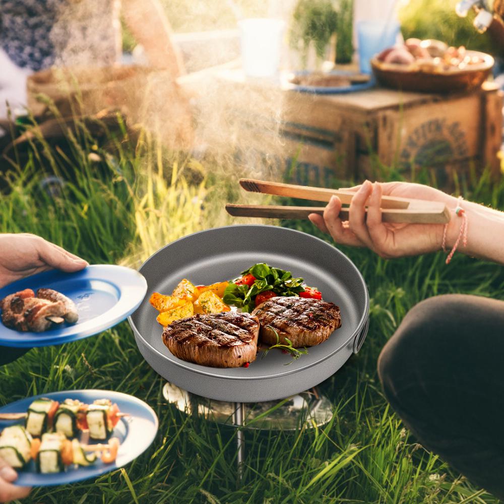 Titanium Frypan Outdoor Camping Hiking Picnic Cooking Frying Pan For Outdoor Camping Hiking Backpacking Picnic Cookware