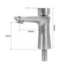 Rust-proof Single Cold Basin Sink Faucet Anti-Leakage Lavatory Vanity Sink Tap  Domestic Use