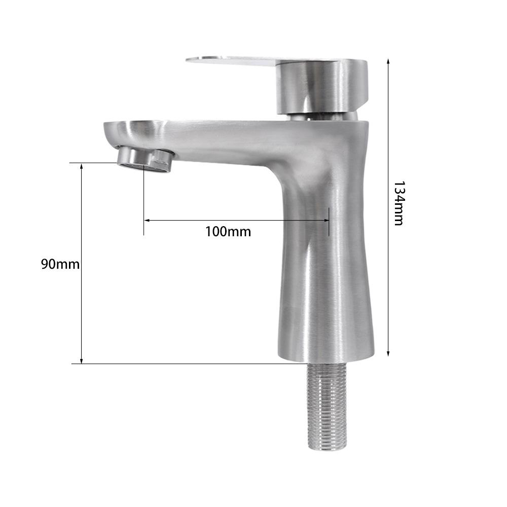 Rust-proof Single Cold Basin Sink Faucet Anti-Leakage Lavatory Vanity Sink Tap Domestic Use