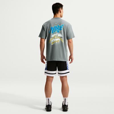 Nike T Shirts Men's Gray Crew Neck Moderate