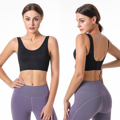 Große Größe, kein Stahlring, Yoga-Sport-BH, hinten, verstellbar, stoßfest, Fitness, Laufunterwäsche, Damen, schöner Rücken