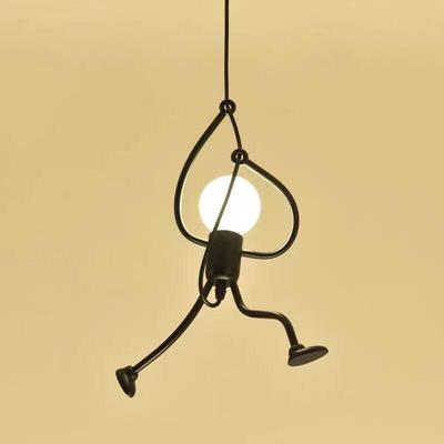 UOSU Nordic Industrial Iron Man Pendant Lamp