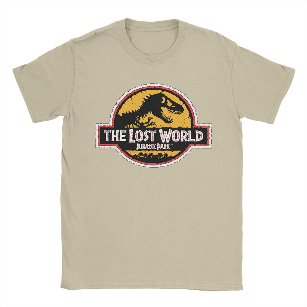 Men's T-Shirt Dinosaur Jurassic Park Creative 100% Cotton Tees Short Sleeve  T Shirt O Neck Clothes Classic