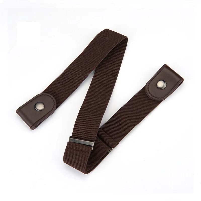 Canvas Adjustable Elastic Waist Band Invisible Belt Buckle-Free Belts for Women Men Jean Pants Dress No Buckle Easy To Wear