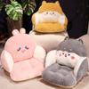 Plushes Animal Throw Pillows Bed/Sofa/Floor Backrest for Reading Gaming Watching TV Relieve Pain Lumbar Support Cushion
