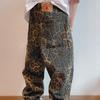 2023 Fall/Winter Men's Retro Leopard Print Workwear Pants - Loose, Casual & Versatile