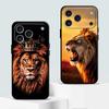Funda Phone Cover Case for Apple iPhone 17 Pro Max 16 15 Pro 7 8 12 XR XS MAX 14 Air 13 11 Cool Lion