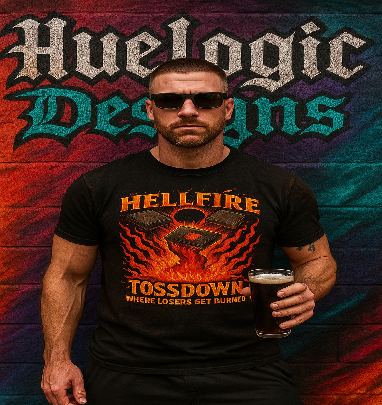 Hell Fire Cornhole Unisex Shirt Softstyle Tee for Cornhole Players Cornhole XXL