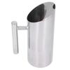 Stainless Steel Water Tie Pot Cold Drinking Pitcher with Ergonomic Handle for Home Restaurant Cafe 1L   33.8oz
