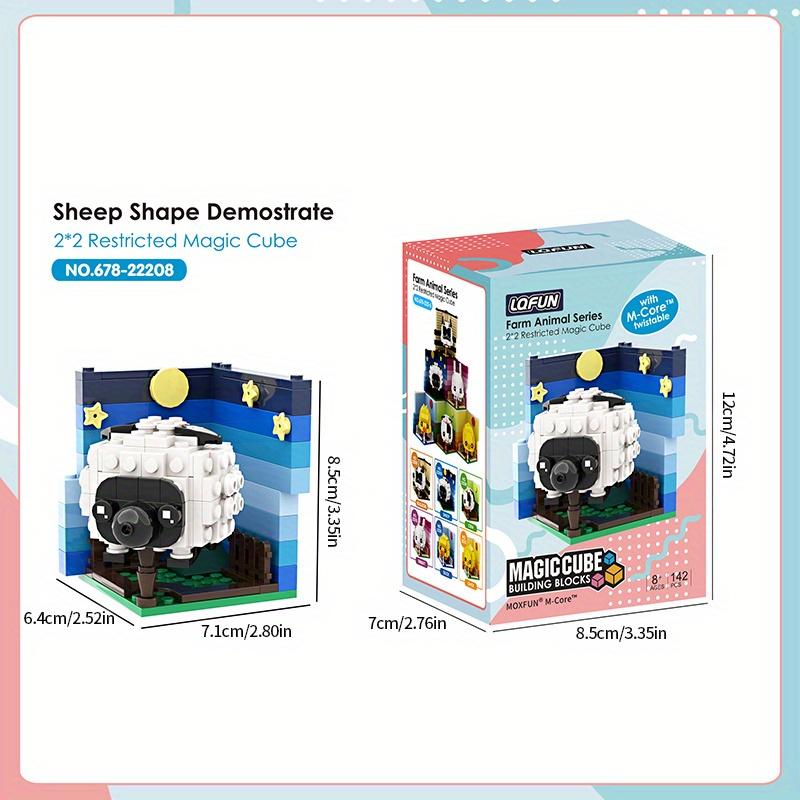 Creative Animal Building Blocks Cute Panda Koala Tiger Rabbit Chicken Model Bricks Children's DIY Toy Birthday Gift