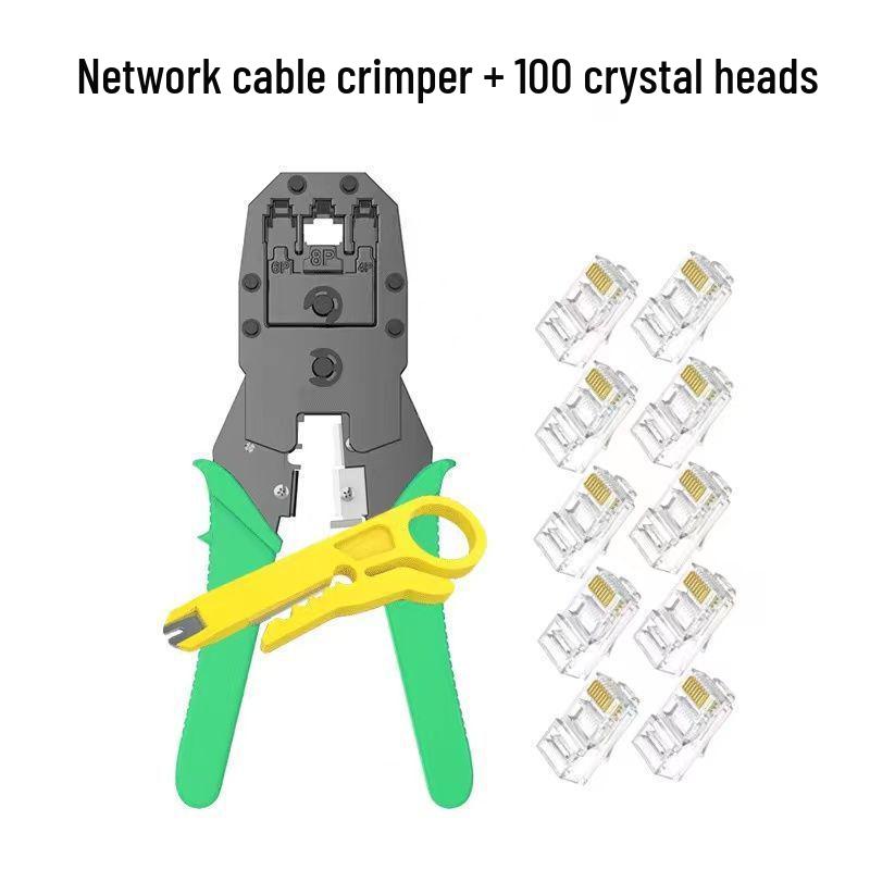 Professionelles Multifunktionales Netzwerkkabel Crimp- und Tester-Set für Cat 5/6