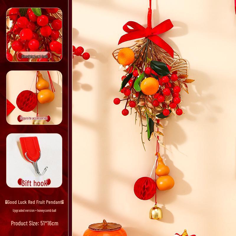 Housewarming Door Hanging: New Home Fortune Fruit String for Indoor Living Room Decor, Adds Birthday Atmosphere