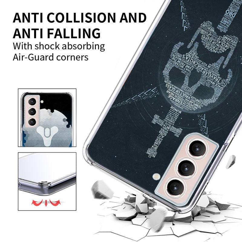 Custodia per Telefono Gioco D-Destiny 2 Per Samsung Galaxy S25 Edge S24 S23 FE S21 S20 S10 Plus S22 S26 Ultra Cover Custodie Trasparenti TPU Capa She