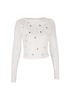 Women's Summer Casual Semi-Sheer Printed Slim-Fit Long-Sleeve T-Shirt