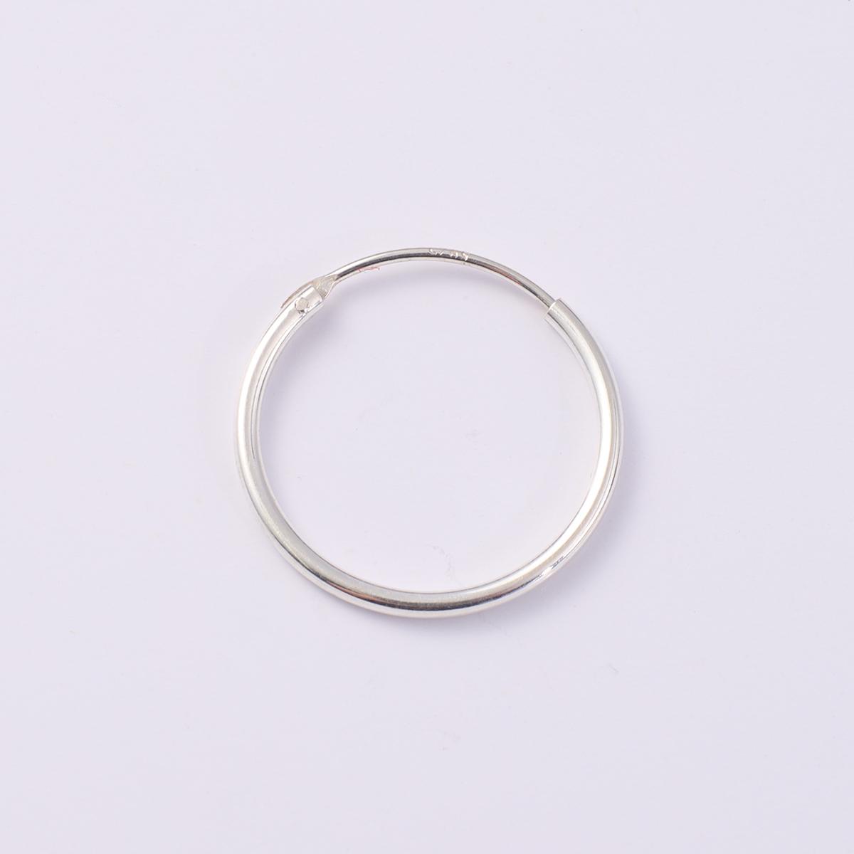 

Миниатюрные геометрические женские серьги из стерлингового серебра 925 пробы в стиле Хооп 01 18mm серебряный