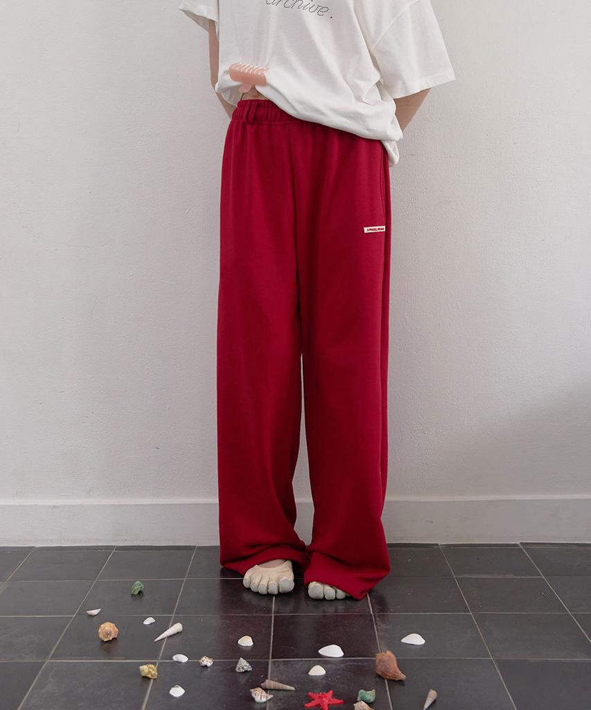 Eopaeleolakaibeu Zest Banding Wide Pants - Red
