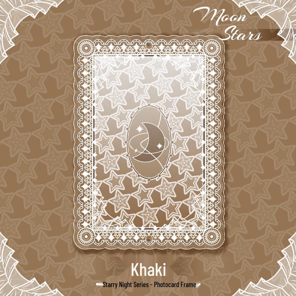 Womiao Starry Night Acrylic Card and Badge Display Stand Starry Night - Small Card Frame