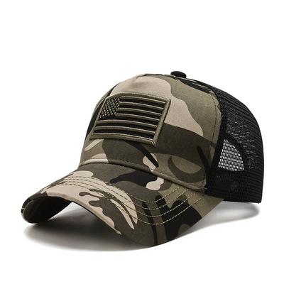 Berretto da baseball in rete da uomo Cappello da papà militare tattico da donna Cappello da papà USA Bandiera americana Cappelli Hip Hop unisex USA Cappellini sportivi da esterno