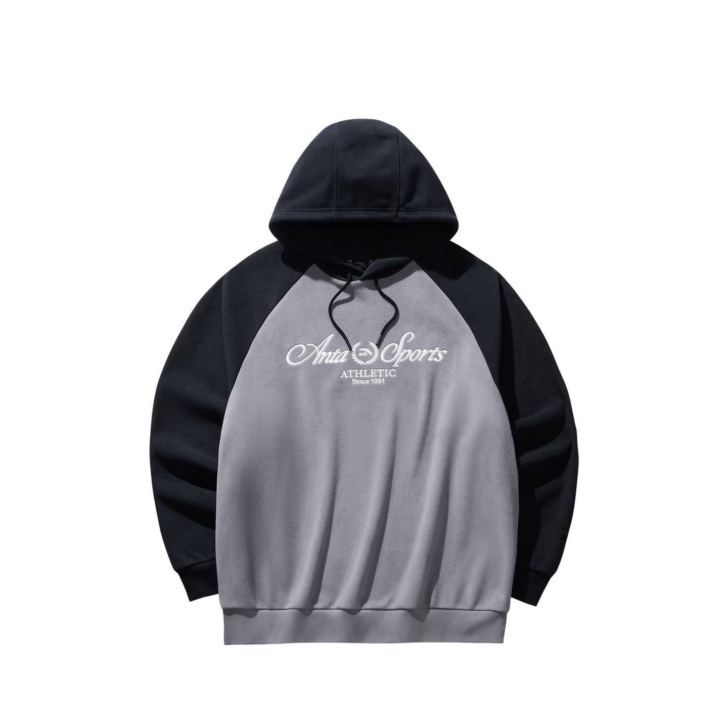 

Anta Толстовка с капюшоном Lifestyle Series, цветной блок, зима 2025, мужская, стально-серая 952548704-1 3XL