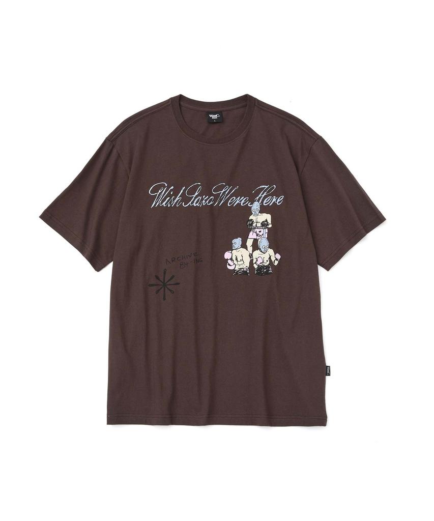 WMC Mask Boxer T-Shirt_Brown