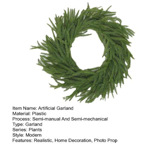 150/180/270CM Artificial Pine Needle Garland Realistic Indoor Outdoor Hanging Artificial Green Plants Greenery Vine