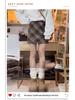 Women's Retro Wool Plaid A-line Skirt - High Waist, Slimming, Anti-exposure, Hip-hugging, Short Korean Style for Autumn/Winter