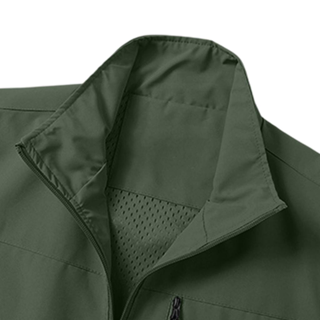 Gilet Leggero da Uomo per Esterno Asciugatura Rapida Multitasche Gilet da Pesca Impermeabile Giacca Senza Maniche da Escursionismo per Viaggio Campeggio