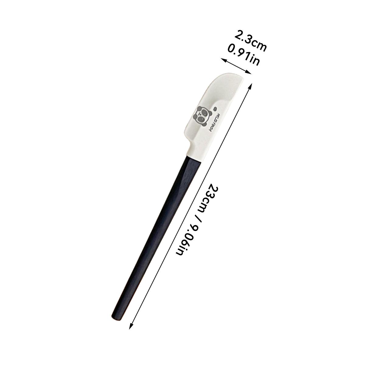 

Новая деревянная ручка силиконовый скребок шпатель для джема лопатка для крема для торта с милым узором термостойкий кухонный инструмент для выпечки