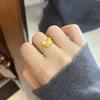Gold Plated Laser Cut Butterfly Women's Stainless Steel Ring