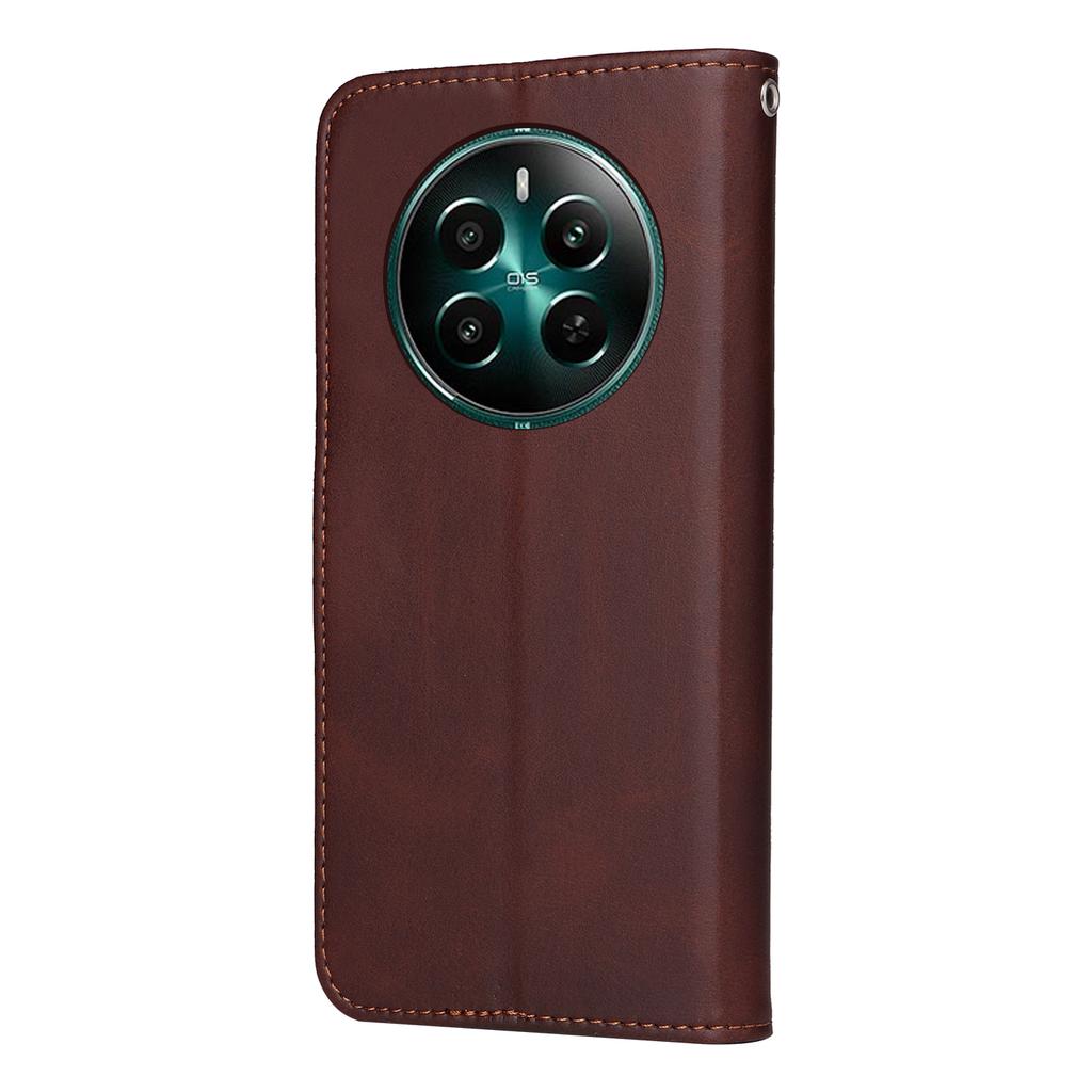 For Realme 12 4G/12+ 5G Case Viewing Stand 3 Card Holder PU Leather Phone Cover