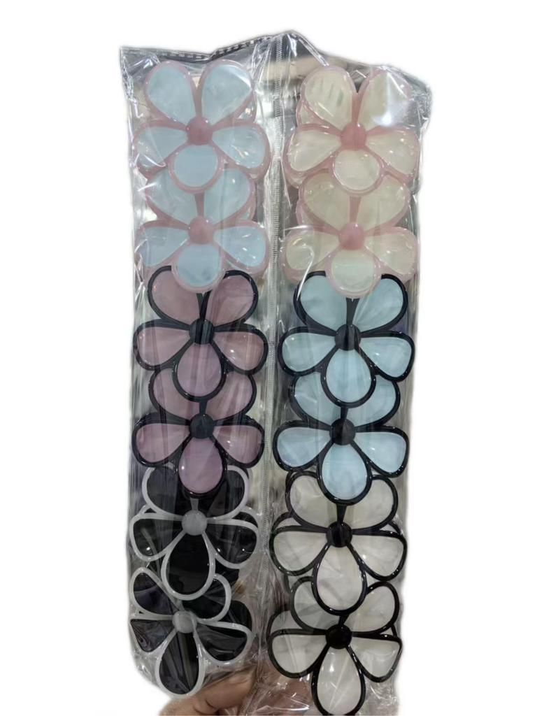 European Jelly Color Flower Claw Clip - Summer Beach Hair Accessory