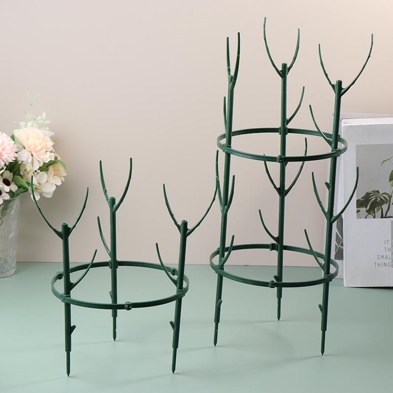 Plant Support Pile Plastic Semicircle Climbing Vines Stake Bonsai Flower Stand Cage Garden Plant Grow Fixing Rod Rack