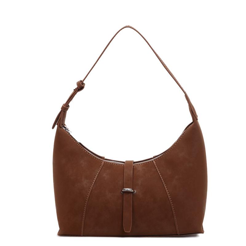 Korean Version of Fashionable Casual Niche Small Bag Women's 2025 Autumn New Retro High-end Underarm Crescent Bag Shoulder Bag