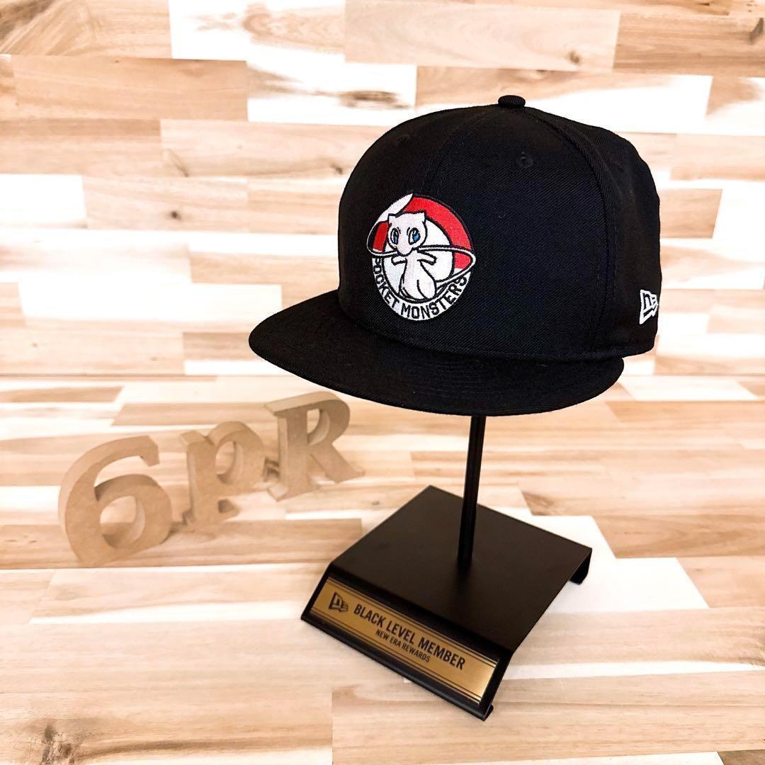 

[USED] Extremely Rare New Era x Pokémon Limited Edition Circle Mew Logo Cap in Black and White