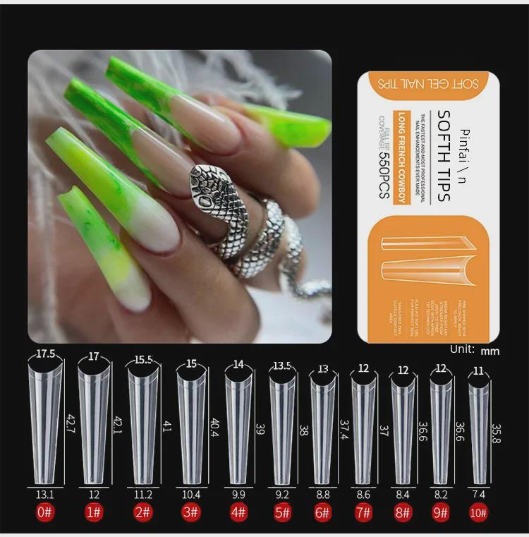 Frosted Dog White Porcelain Nail Tips - Ultra-Thin Seamless False Nail Stickers