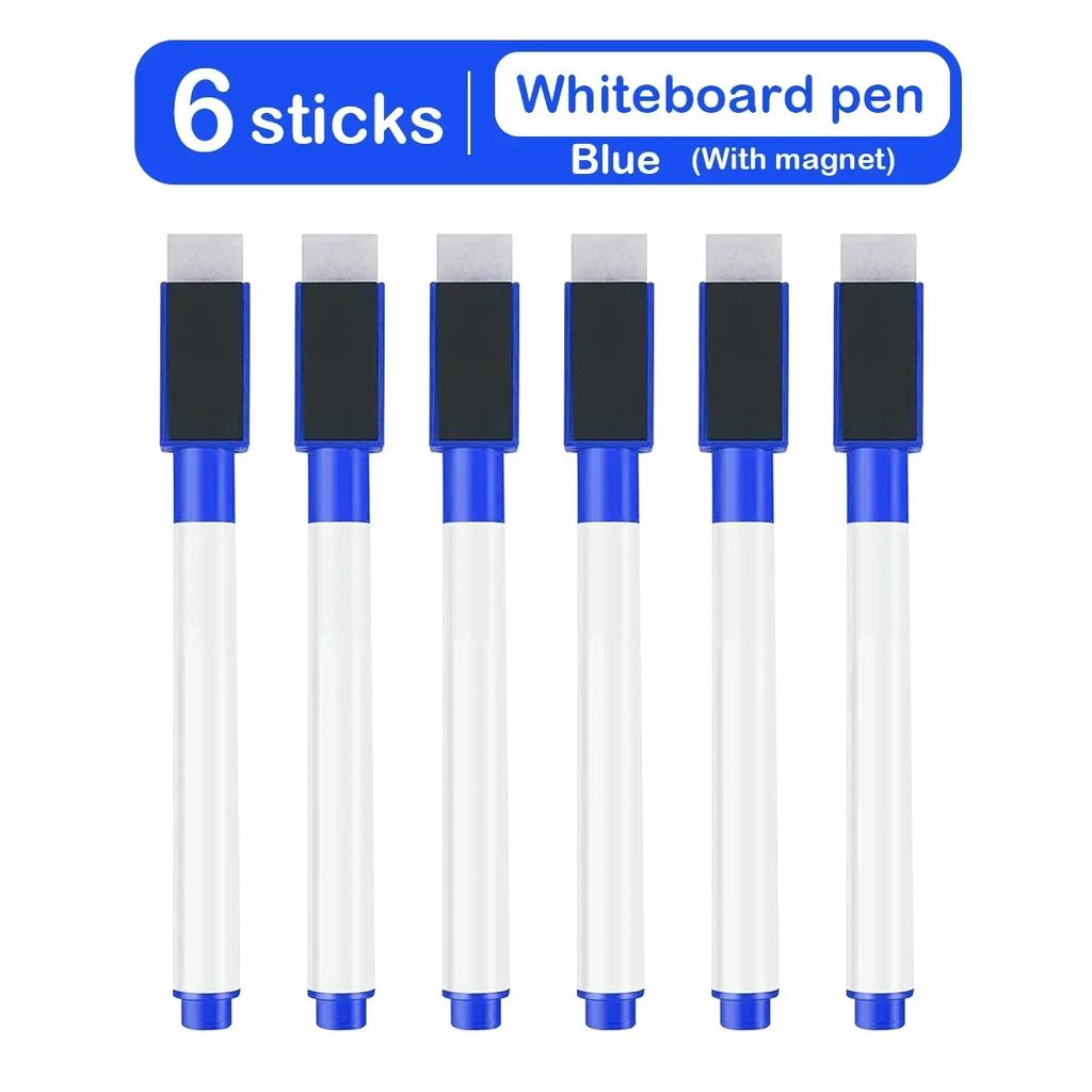 Magnetic Erasable Whiteboard Pen Color Options Blackboard Note Numbering Stationery Office Teaching Supplies for Classroom Use