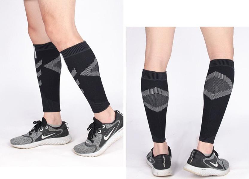 Sports Calf Knitting Breathable Compression Leg Guards Outdoor Basketball Football Running Pressure Socks Guards M