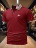 Mens Contrast Collar Short Sleeve Polo Shirt, Casual Golf Sports Tops, Classic Fit for Course Walk Outdoor Hangout Commute Wear