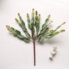 13 Inch Artificial Cactus with Purple Flowers Realistic Unpotted Fake Cactus Plant for DIY Flower Arrangement Outdoor Indoor Garden Home Decor