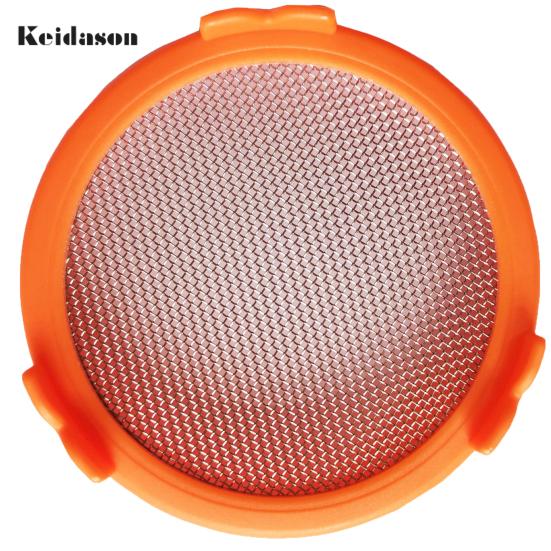 Durable Fine Holes Bright Color Sprout Lid Mason Jar Plastic with Stainless Steel Screen for Household