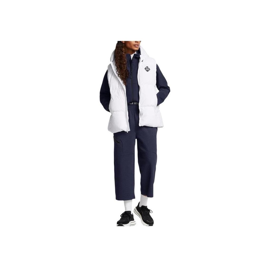 Under Armour Limitless Warm Soft Comfortable Hooded Down Vest Women vest White 1384650-100