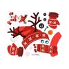 Christmas Stickers Children Cartoon Snowman Refrigerator PVC Window Glass Graffiti Wall Self-adhesive KTY