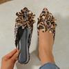 Neue Damen Baotou Hausschuhe Leichte Sandalen mit spitzer Zehenpartie Mode Strand Freizeit Hausschuhe Outdoor Flache Damenschuhe Slides Damen