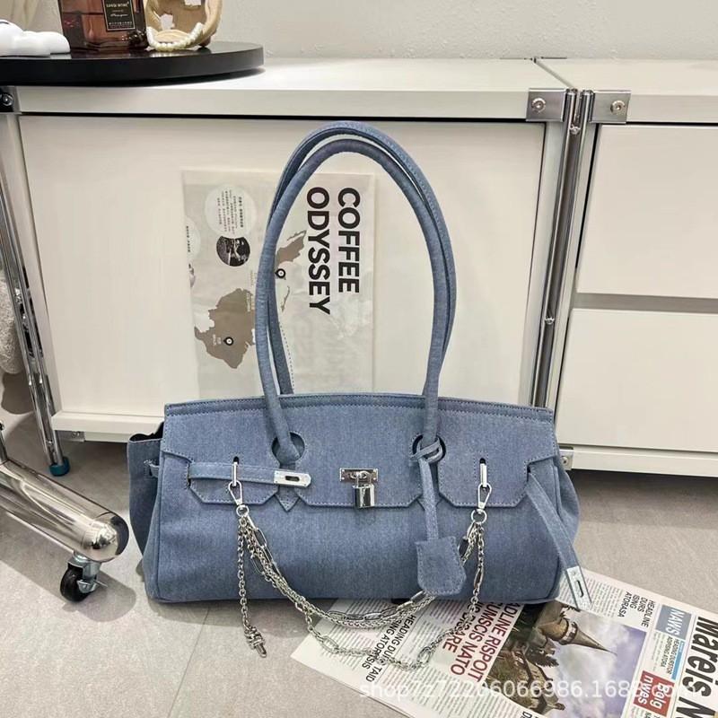 Womens Fashion Denim Crossbody Bag Casual Shoulder Handbag Daily Use