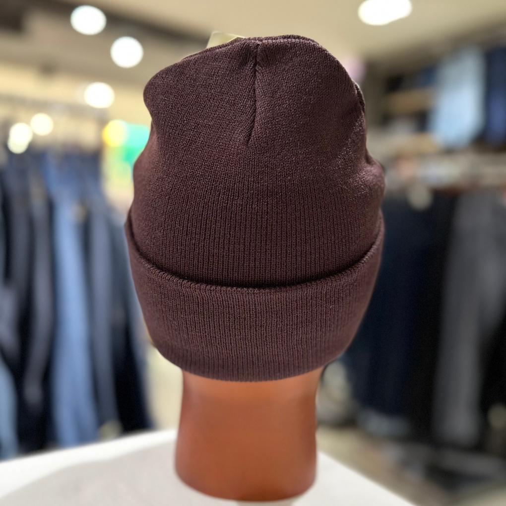 Unisex Silver Tab Logo Beanie ONE SIZE Burgundy (LD7810003)