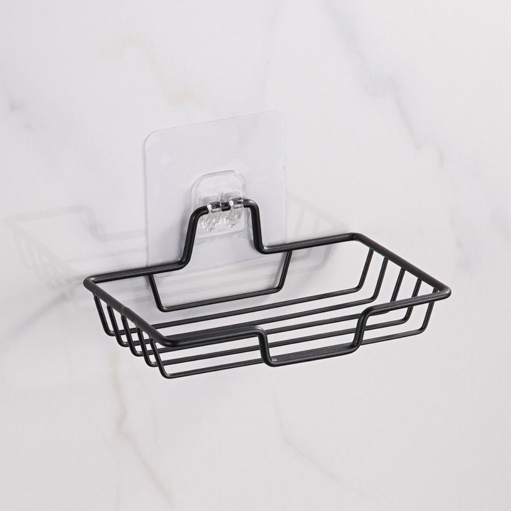 1 Stainless Steel Soap Holder For Household, Non-Punching Wall Hanging Soap Tray, Suitable For Bathroom, Kitchen, Square