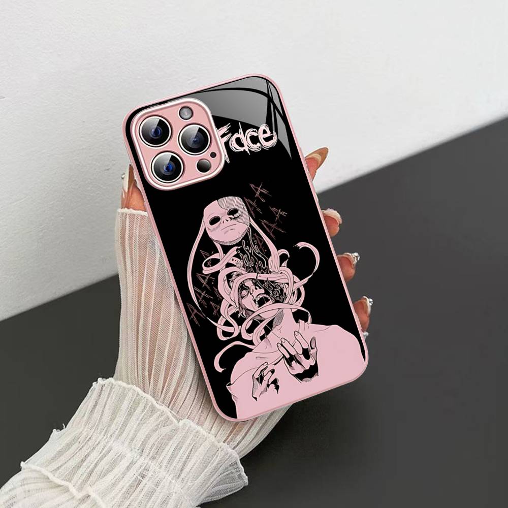 Horror S-Sally F-Face Suspense Game Tempered Glass For Iphone 14 13 12 11 Pro Mini XS MAX 14Plus X XS XR Cover