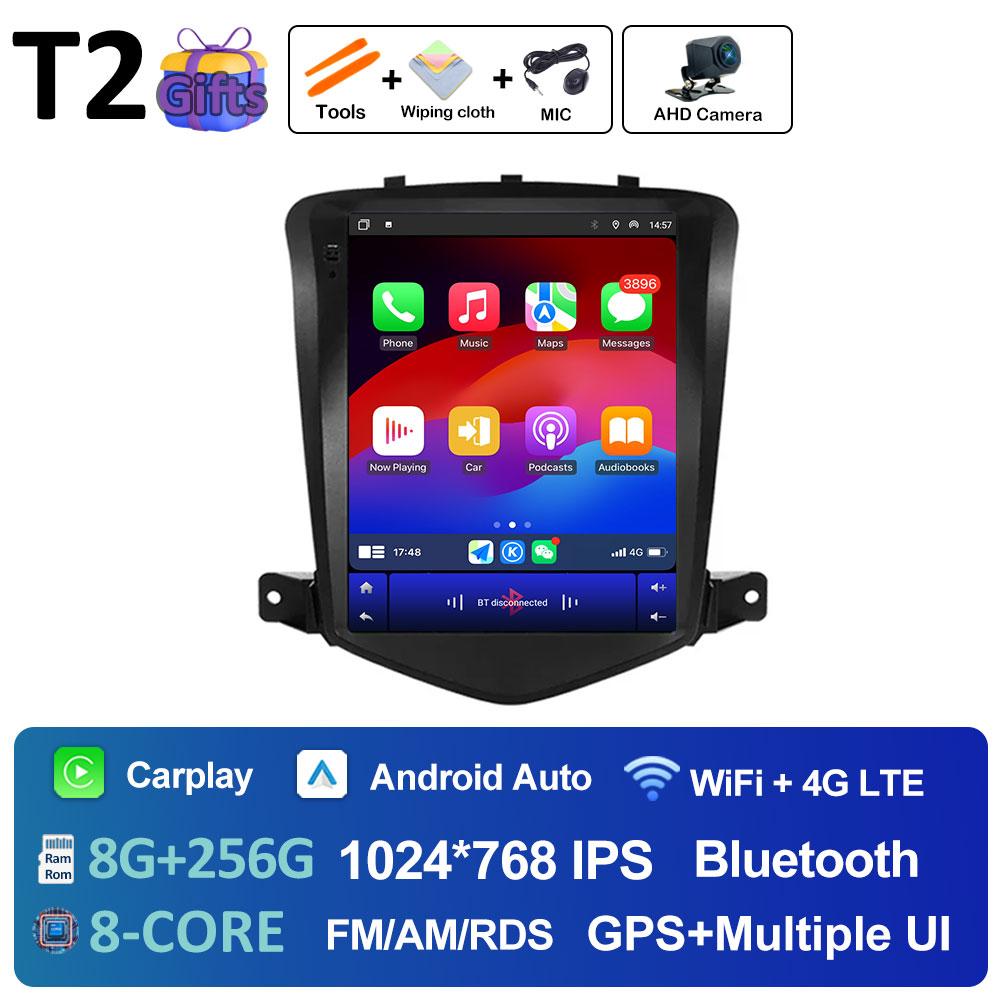 For Chevrolet Cruze 2008 2009 2010 2011 2012 2013 - 2019 Android 14 Wireless Carplay Navigation GPS Bluetooth WIFI Accessories